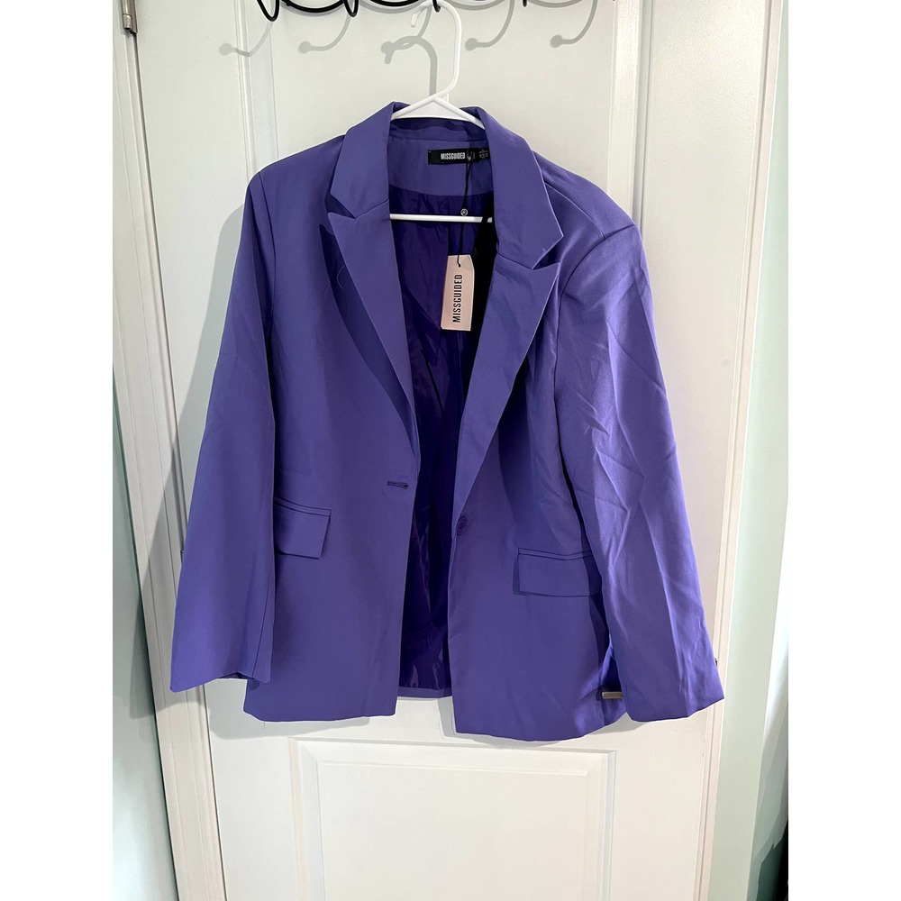 NWT Missguided Oversized Purple Blazer